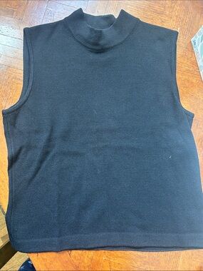 St. John, Black Knit Tops, 2P